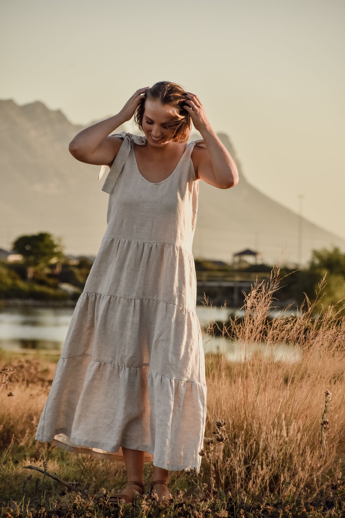 Linen clearance lux dress